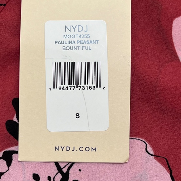 NYDJ Paulina Peasant Bountiful Blouse Size Small NWT - Picture 5 of 10